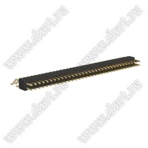 BL1415-12068Z штыри двухрядные SMD горизонтальные; шаг 1,27мм; 2x34-конт.