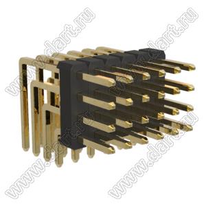 BL1320-14024R штыри четырехрядные угловые; 24-конт.