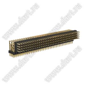BL1320-24144R1 штыри четырехрядные угловые с двойным изолятором угловые, тип R1; 144-конт.