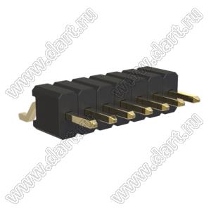 BL1415-1107Z штыри однорядные SMD горизонтальные; шаг 1,27мм; 7-конт.