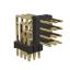 BL1320-24012R1 штыри четырехрядные угловые с двойным изолятором угловые, тип R1; 12-конт.