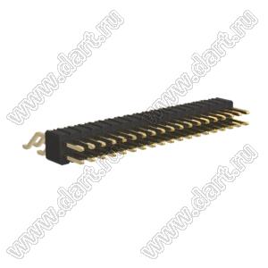BL1415-12038Z штыри двухрядные SMD горизонтальные; шаг 1,27мм; 2x19-конт.