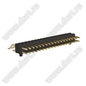 BL1425-12038Z-PG штыри двухрядные SMD горизонтальные с направляющими в плату; 38-конт.