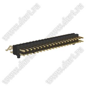 BL1425-12042Z-PG штыри двухрядные SMD горизонтальные с направляющими в плату; 42-конт.