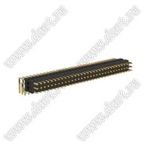 BL1320-23096R2 штыри трехрядные угловые с двойным изолятором угловые, тип R2; 96-конт.