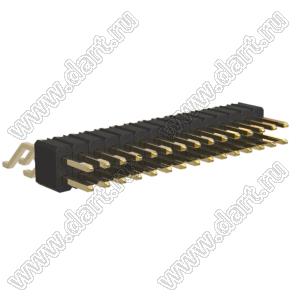 BL1415-12030Z штыри двухрядные SMD горизонтальные; шаг 1,27мм; 2x15-конт.