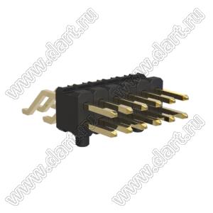 BL1425-12012Z-PG штыри двухрядные SMD горизонтальные с направляющими в плату; 12-конт.