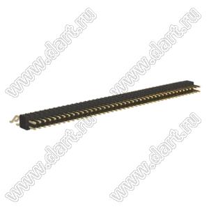 BL1415-12084Z штыри двухрядные SMD горизонтальные; шаг 1,27мм; 2x42-конт.