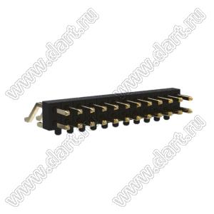 BL1320-1212Z-PG штыри двухрядные SMD горизонтальные с направляющими в плату; 24-конт.