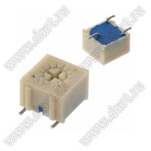 3361P-1-101GLF резистор подстроечный для поверхностного (SMD) монтажа; R=100(Ом)