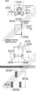 3361P-1-501GLF резистор подстроечный для поверхностного (SMD) монтажа; R=500(Ом)