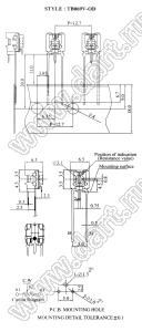 TB069V-OD-474K углеродный подстроечный потенциометр; R=470кОм