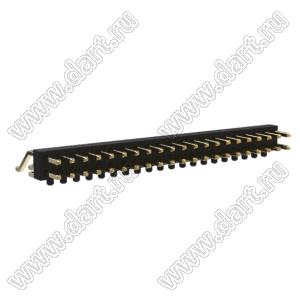 BL1320-1221Z-PG штыри двухрядные SMD горизонтальные с направляющими в плату; 42-конт.