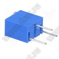 3262W-1-102 (1K0) резистор подстроечный многооборотный; R=1кОм