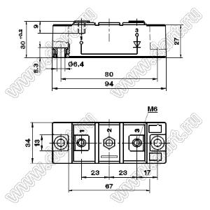 SKKE301F12 модуль силовой диодный SKKE; Vrrm=1200В