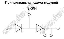 SKKH92/16E модуль силовой диод-тиристорный SKKH; Vrrm=1600В