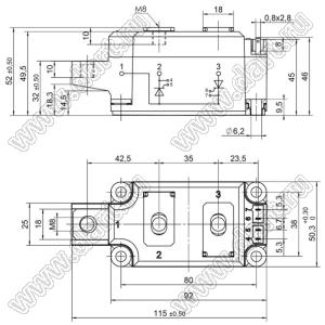 SKKH273/16E модуль силовой диод-тиристорный SKKH; Vrrm=1600В