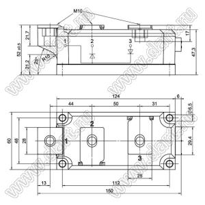 SKKD701/16 модуль силовой диод-диод SKKD