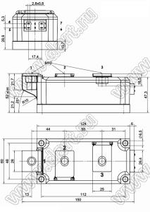 SKKT570/18E модуль силовой тиристор-тиристор SKKT; Vrrm=1800В