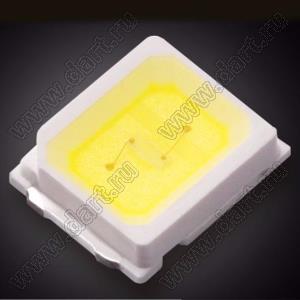 BTR-2835WD-5560-0.5W светодиод для поверхностного (SMD) монтажа; типоразмер 2835; P=0,5Вт; холодный белый; 6000-6500К; 55-60лм; VF=3,0-3,2В