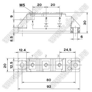 SKKD105F12 модуль силовой диод-диод SKKD