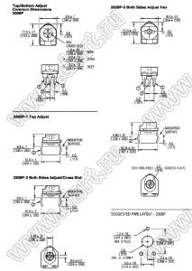 3309P-1-200 резистор подстроечный, однооборотный; R=20(Ом)