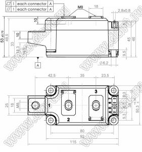 SKKT323/16E модуль силовой тиристор-тиристор SKKT; Vrrm=1600В