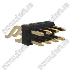 BL1320-1204Z штыри двухрядные SMD горизонтальные; 8-конт.