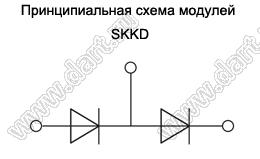 SKKD100/18 модуль силовой диод-диод SKKD; Vrrm=1800В