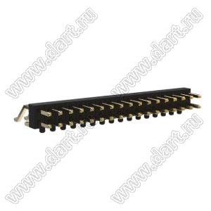 BL1320-1217Z-PG штыри двухрядные SMD горизонтальные с направляющими в плату; 34-конт.