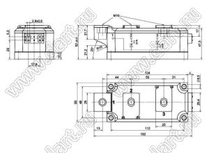 SKKH570/16E модуль силовой диод-тиристорный SKKH; Vrrm=1600В