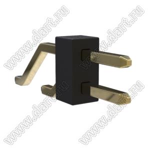 BL1320-1201Z-PG штыри двухрядные SMD горизонтальные с направляющими в плату; 2-конт.