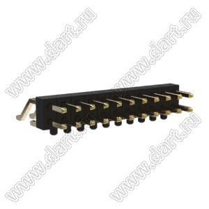 BL1320-1211Z-PG штыри двухрядные SMD горизонтальные с направляющими в плату; 22-конт.