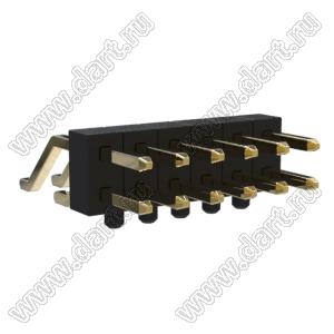 BL1320-1206Z-PG штыри двухрядные SMD горизонтальные с направляющими в плату; 12-конт.