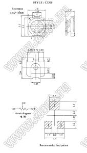 C3305-683 резистор подстроечный для поверхностного (SMD) монтажа; R=68кОм