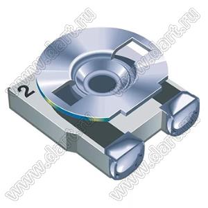 3303W-1-101 резистор подстроечный для поверхностного (SMD) монтажа; R=100(Ом)
