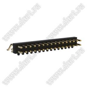 BL1320-1216Z-PG штыри двухрядные SMD горизонтальные с направляющими в плату; 32-конт.