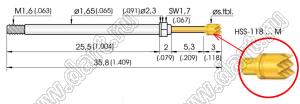 HSS-118 306 350 A 3005 контакт-пробник