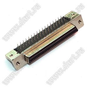HDR-68F (MDR-68F, 787082-7) гнездо на плату, угловое; 68 (конт.)