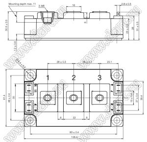 VS-GB150TH120N модуль силовой IGBT; VCE(sat)=1200В; Ic=150А