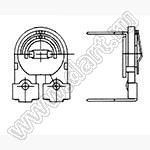 TD087F-O-201 углеродный подстроечный потенциометр; R=200(Ом)