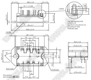 VS-40MT120UHAPbF модуль силовой IGBT; VCE(sat)=1200В; Ic=40А