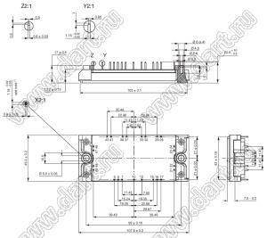 VS-GB75YF120UT модуль силовой IGBT; VCE(sat)=1200В; Ic=67А