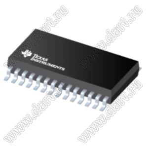 PCM5142PW (TSSOP-28) микросхема стереозвуковой ЦАП DirectPath™ с интерфейсом PCM, 106 дБ, 32 бита, 384 кГц, 2 VRMS; Uпит.=3,0…3,46 / 1,65…1,95В; Tраб. -25...+85°C