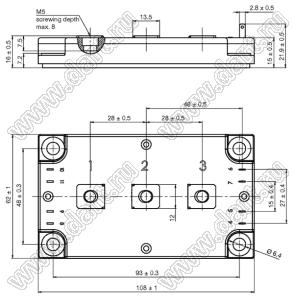 VS-GA300TD60S модуль силовой IGBT; VCE(sat)=600В; Ic=376А