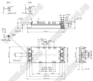 VS-GB75YF120N модуль силовой IGBT; VCE(sat)=1200В; Ic=67А