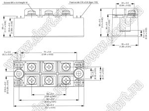 VS-90MT160KPbF модуль силовой; Vrrm=1600В