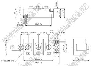 VS-GB100TP120N модуль силовой IGBT; VCE(sat)=1200В; Ic=100А