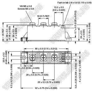 VS-VSKU26/08 модуль полупроводниковыь силовой тиристорный; Itav=27А; Vrrm=800В