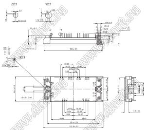 VS-GB50YF120N модуль силовой IGBT; VCE(sat)=1200В; Ic=44А